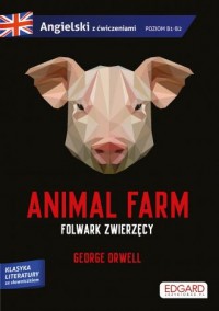 Animal Farm Folwark zwierzęcy George - okładka podręcznika
