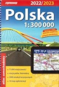 Atlas samochodowy Polska 1:300 - okładka książki