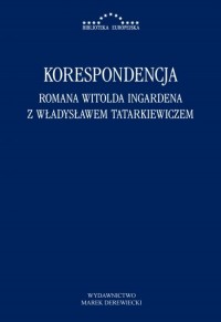 Korespondencja Romana Witolda Ingardena - okładka książki