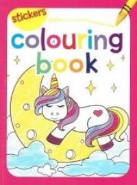 Colouring book z naklejkami. Jednorożec - okładka książki