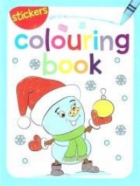 Colouring book z naklejkami. Zima - okładka książki
