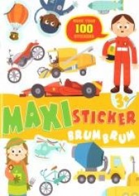 Maxi sticker brum brum - okładka książki