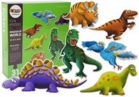 Puzzle Świat Dinozaurów 31 elementów - zdjęcie zabawki, gry