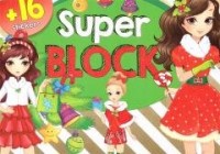 Super block + 16 naklejek - okładka książki