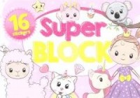 Super block + 16 naklejek - okładka książki