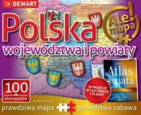 Atlas + Puzzle 100. Polska Województwa - zdjęcie zabawki, gry