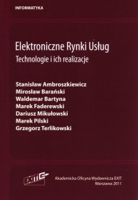 Elektroniczne Rynki Usług Technologie - okładka książki