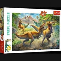 Puzzle (160 elem.) Walczące tyranozaury - zdjęcie zabawki, gry