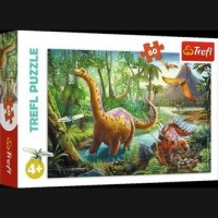 Puzzle 60 Wędrówka dinozaurów  - zdjęcie zabawki, gry