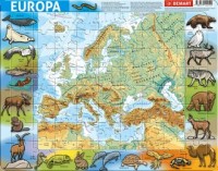 Puzzle ramkowe - Europa fizyczna - zdjęcie zabawki, gry