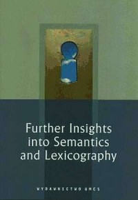 Further Insights into Semantics - okładka książki