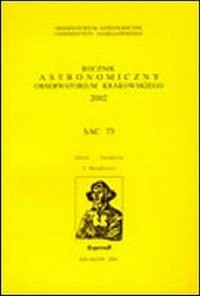 Rocznik Astronomiczny Obserwatorium - okładka książki