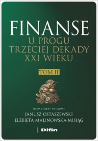 Finanse u progu trzeciej dekady - okładka książki