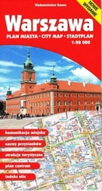 Mapa Warszawa 1:28 000 papierowa - okładka książki