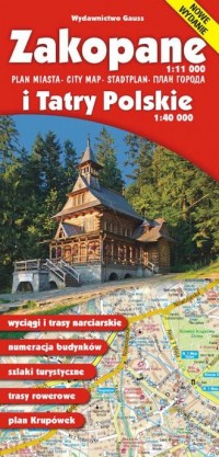 Zakopane i Tatry Polskie. Mapa - okładka książki