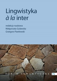 Lingwistyka a la inter. Status - okładka książki