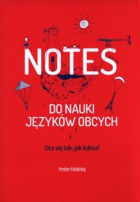 Notes do nauki języków obcych czerwony - okładka podręcznika