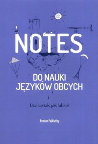 Notes do nauki języków obcych (niebieski) - okładka podręcznika