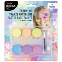 Farbki do twarzy pastelowe 6 kolorów - zdjęcie zabawki, gry