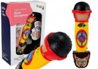 Mikrofon Żółto- Czarny Karaoke - zdjęcie zabawki, gry