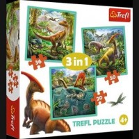 Puzzle 3w1 Niezwykły świat dinozaurów - zdjęcie zabawki, gry