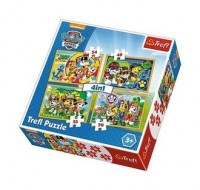 Puzzle 4w1 - Zawsze na czas / Viacom - zdjęcie zabawki, gry