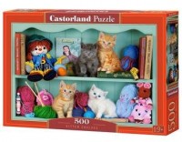 Puzzle Kitten Shelves (500 elem.) - zdjęcie zabawki, gry