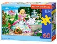 Puzzle Princess with Swan (60 elem.) - zdjęcie zabawki, gry