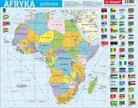 Puzzle ramkowe. Afryka. Mapa polityczna - zdjęcie zabawki, gry