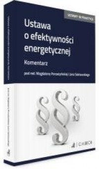 Ustawa o efektywności energetycznej. - okładka książki