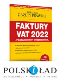 Faktury VAT 2022 - po zmianach - okładka książki