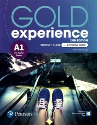 Gold Experience 2ed A1 SB + ebook - okładka podręcznika