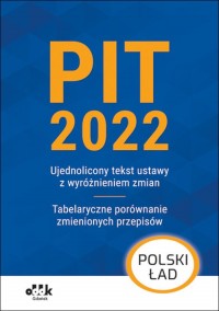 PIT 2022 - okładka książki