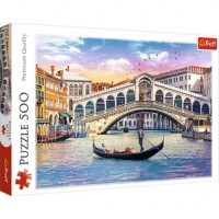 Puzzle 500-el. Most Rialto, Wenecja - zdjęcie zabawki, gry