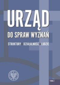 Urząd do spraw Wyznań. Struktury, - okładka książki