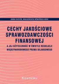 Cechy jakościowe sprawozdawczości - okładka książki