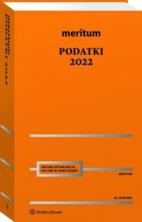 Meritum Podatki 2022 - okładka książki