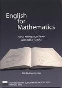 English for mathematics - okładka książki