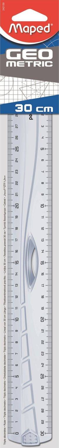 Linijka Geometric 30cm dwustronna - zdjęcie produktu