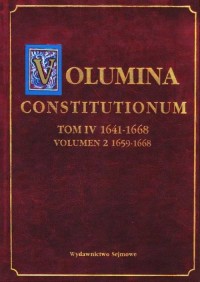 Volumina Constitutionum. Tom 4. - okładka książki