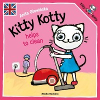 Kitty Kotty helps to clean - okładka książki