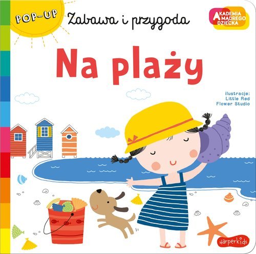 Na plaży. Akademia mądrego dziecka. - okładka książki