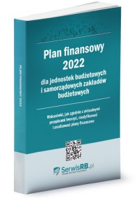 Plan finansowy 2022 dla jednostek - okładka książki