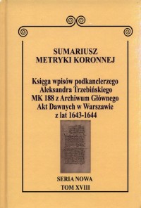 Sumariusz Metryki Koronnej Seria - okładka książki
