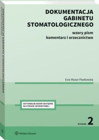 Dokumentacja gabinetu stomatologicznego. - okładka książki