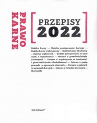 Przepisy 2022. Prawo karne - okładka książki