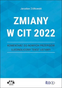 Zmiany w CIT 2022 - okładka książki