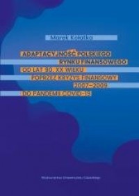 Adaptacyjność polskiego rynku finansowego - okładka książki