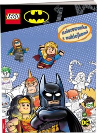Lego DC Comics. Kolorowanka z naklejkami - okładka książki