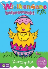 Wielkanocne kolorowanki. Kurczątka - okładka książki